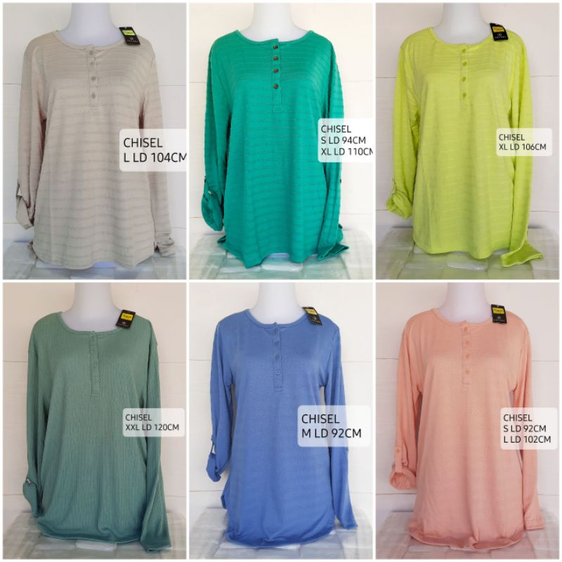 Atasan Busui Kaos Phenomenal Chisel Wanita Lengan Panjang Brand Matahari Branded Original