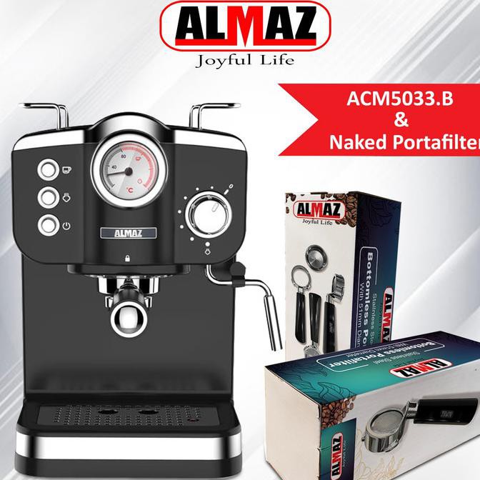 Mesin Kopi Almaz Acm5033 Dengan Portafilter Naked Almaz Coffee Maker Naptin111