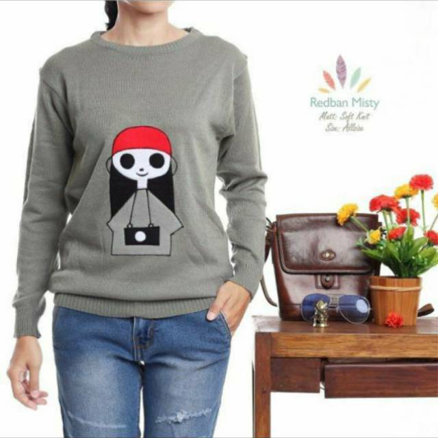 Sweater Rajut | Baju rajut | Kaos tebal | Redban misty
