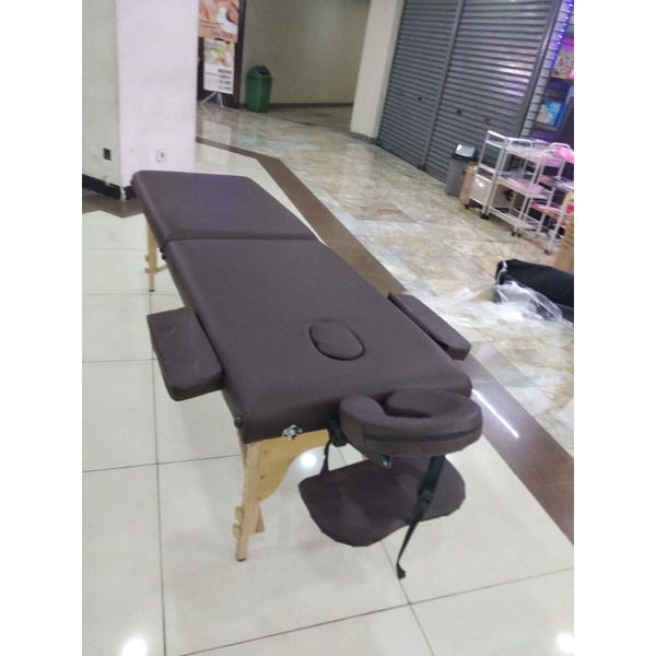 bed massage facial kaki kayu import