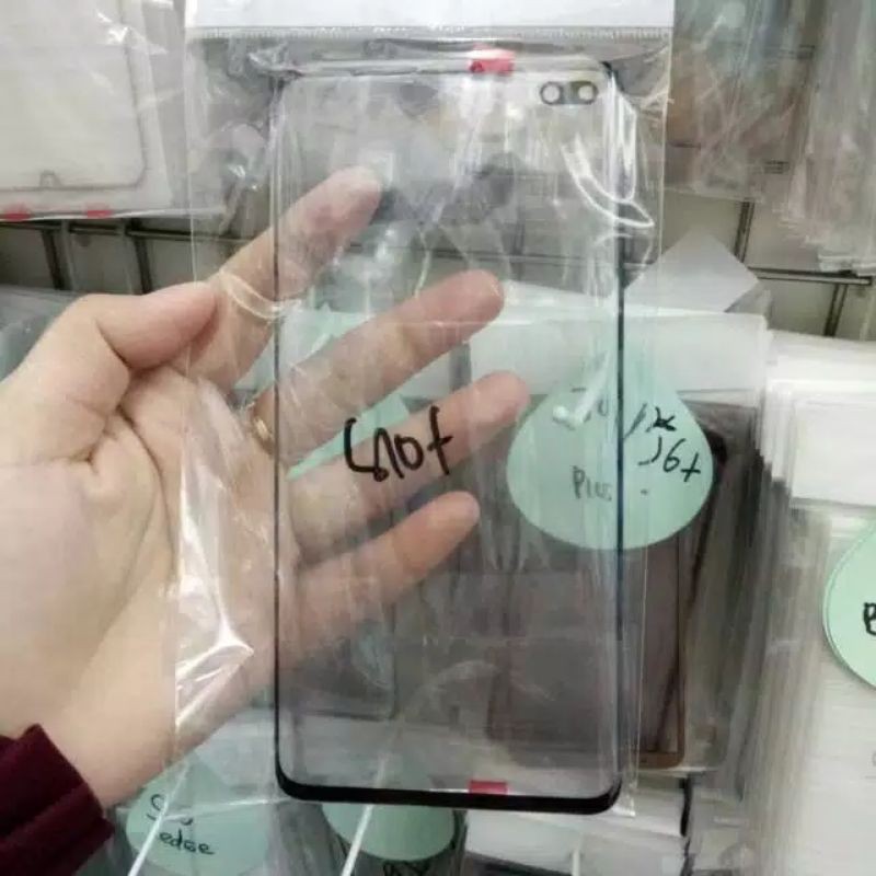 KACA DEPAN KACA LCD SAMSUNG S10 PLUS S10+ GORILA GLASS TOUCHSCREEN ORI