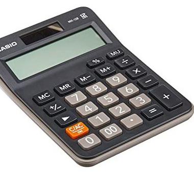 

Sale 12.12 Kalkulator Meja CASIO MX-12B-BK Office Desktop Value Series Calculator 12 B は