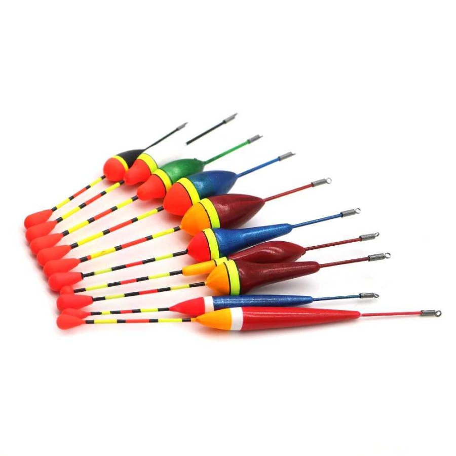 Fishing Kumbul Umpan Pancing Vertical Fishing Floats Bait 10PCS - P016 - Multicolor