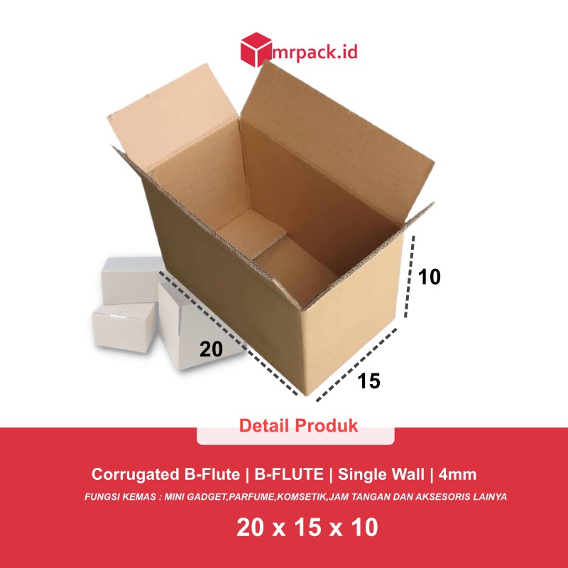 KARDUS PACKING KARTON BOX POLOS Uk. 20x15x10 CM