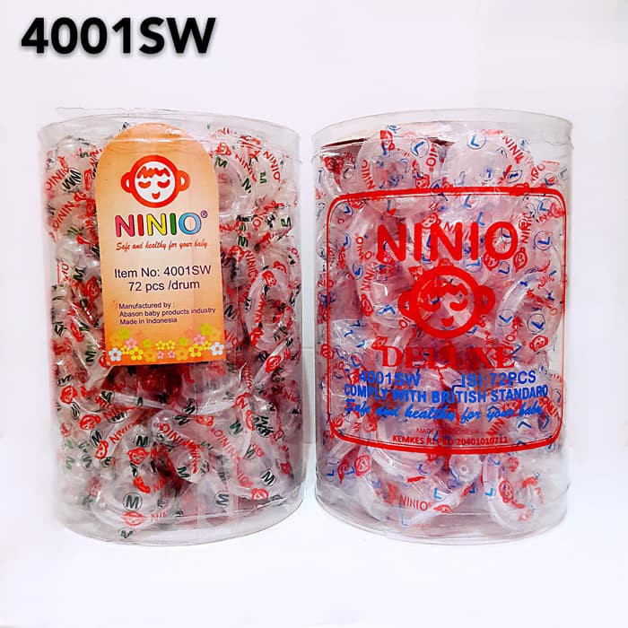 Ninio Dot Nipple Silicone Silikon DRUM  Size M L Mix