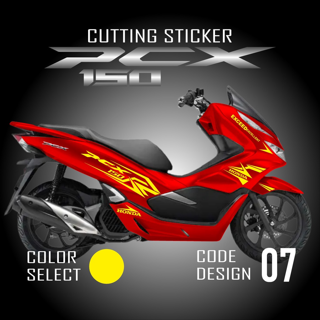 COD Cutting Sticker PCX 150 New - Stiker Striping Lis Timbul Variasi Motor Honda New PCX 150 Warna S