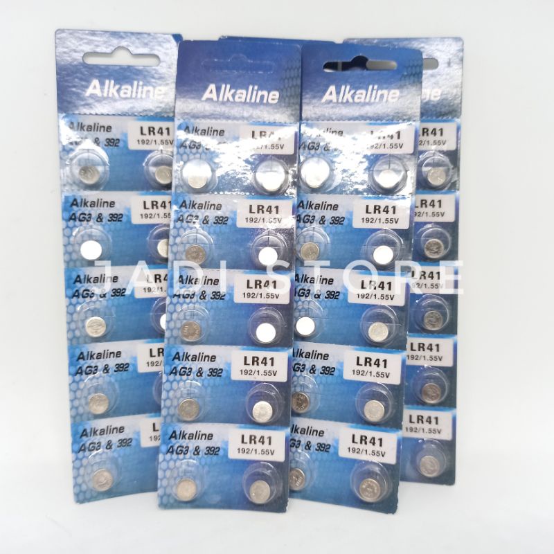 Baterai Kancing AG3 LR41 Baterai Kancing SR41 Baterai Korek Telinga LED Baterai Tasbih Digital Mini