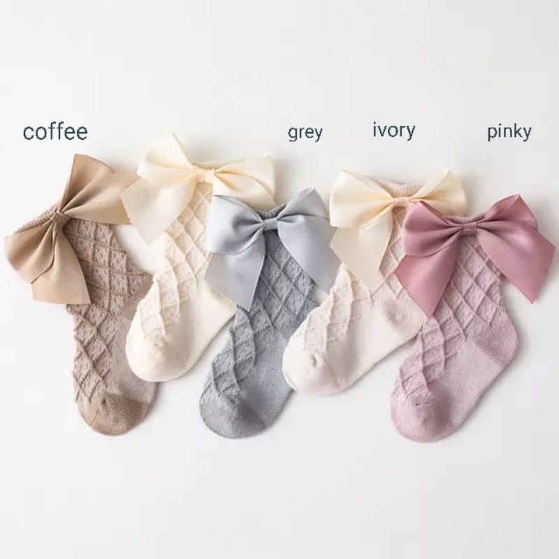 Kaos kaki bayi pita renda / Baby socks big ribbon