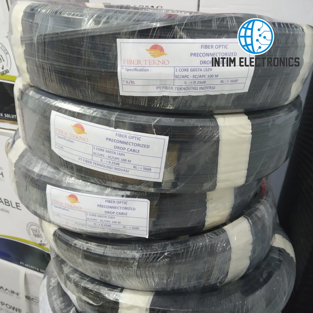 Fiber Tekno Precon Fiber Optic Cable 1 Core 3 Seling 100M