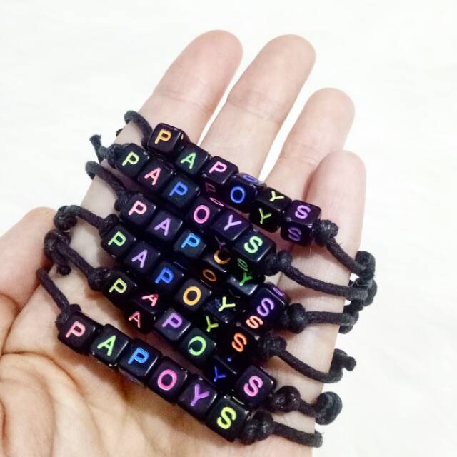 Paket Sepasang (Dapat 2 Gelang) Gelang Nama Neon Series