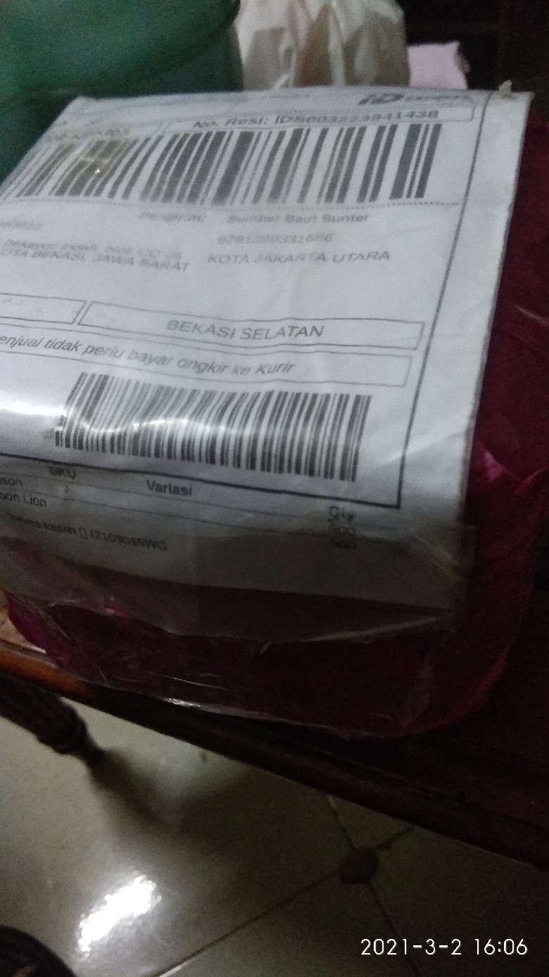 Skrup Baja Ringan 10x16 Roofing Putih Wilson (isi 100pcs)