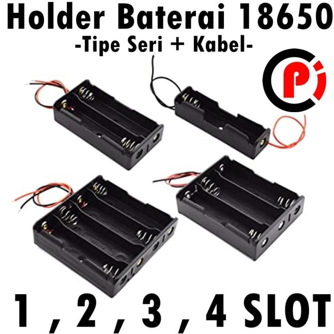 ASLI Holder Dudukan Baterai Case Untuk Tipe 18650 Model Seri 1S 2S 3S 4S