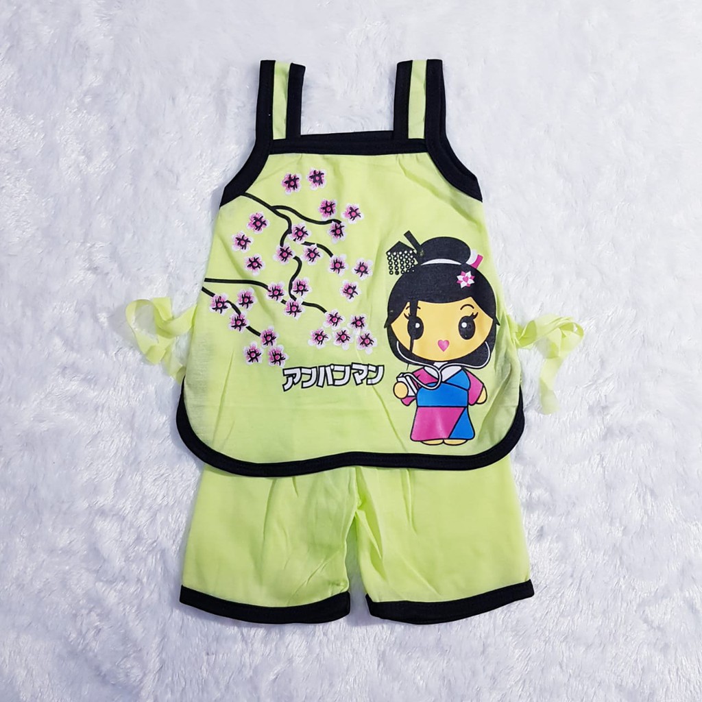 COD Grosiran Baju Anak Cewek Setelan Motif Sakura Baby Alicia