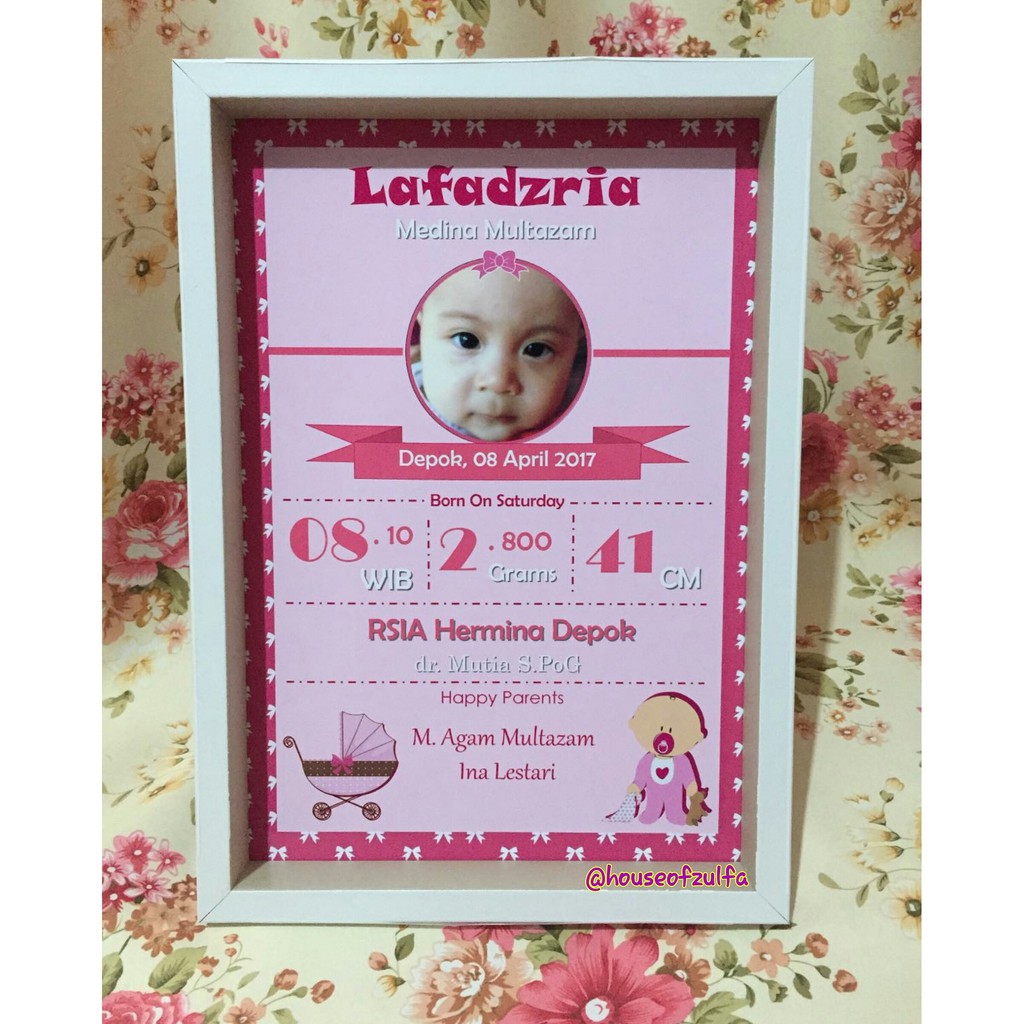 

Biodata Baby uk.30x20cm (A4)