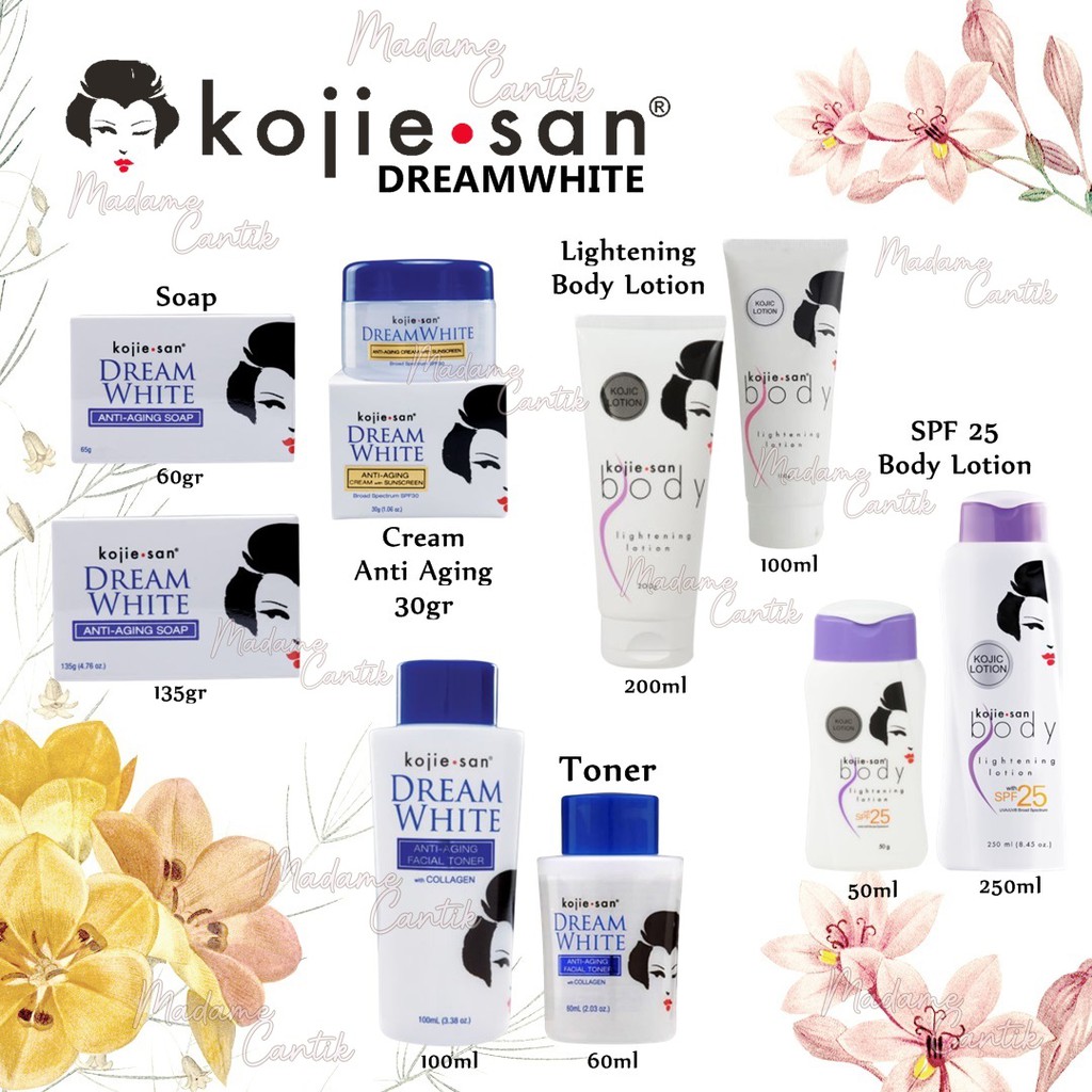 ✿ MADAME ✿ KOJIE SAN FACE LIGHTENING CREAM SERIES BPOM KOJIESAN DAY NIGHT CREAM