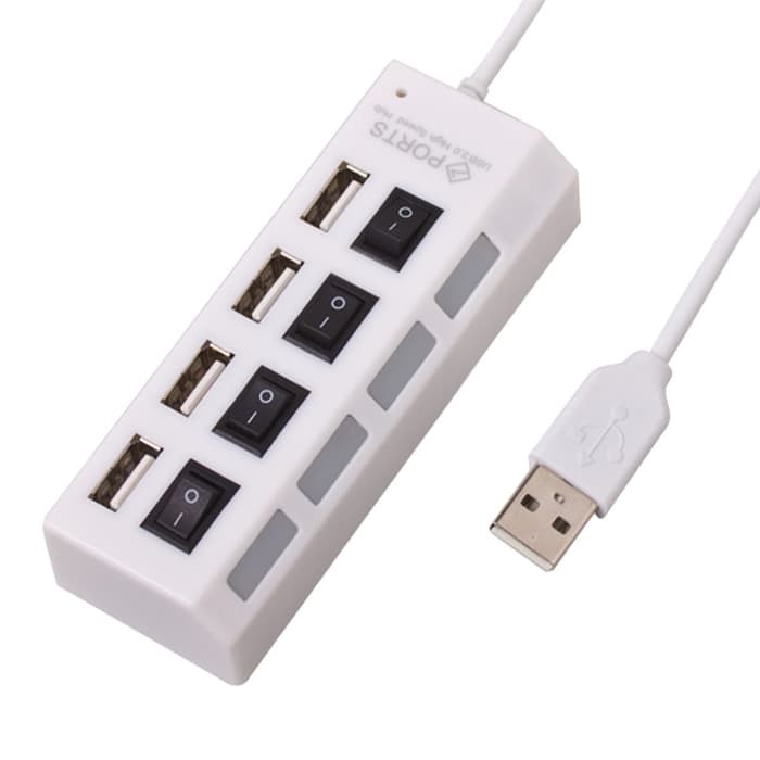 Usb hub 4 port saklar on off - usb hub 2.0 4 port 4 switch