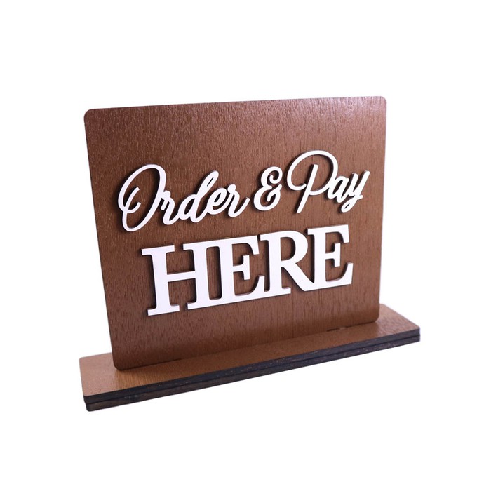 Table Sign | Order &amp; Pay Here