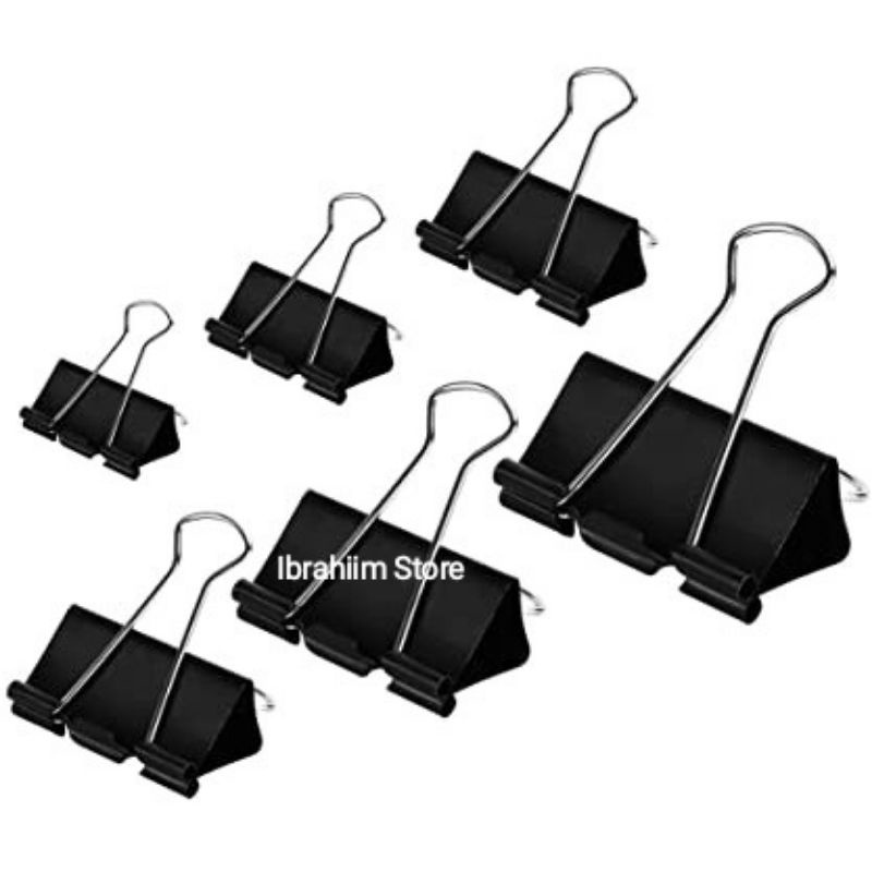 (ECER) BINDER CLIP BESAR HITAM MURAH