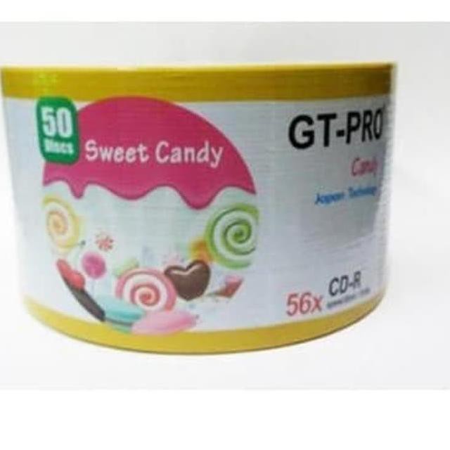 ➱ GT-PRO CD-R Candy Bulk pack isi 50 ☪