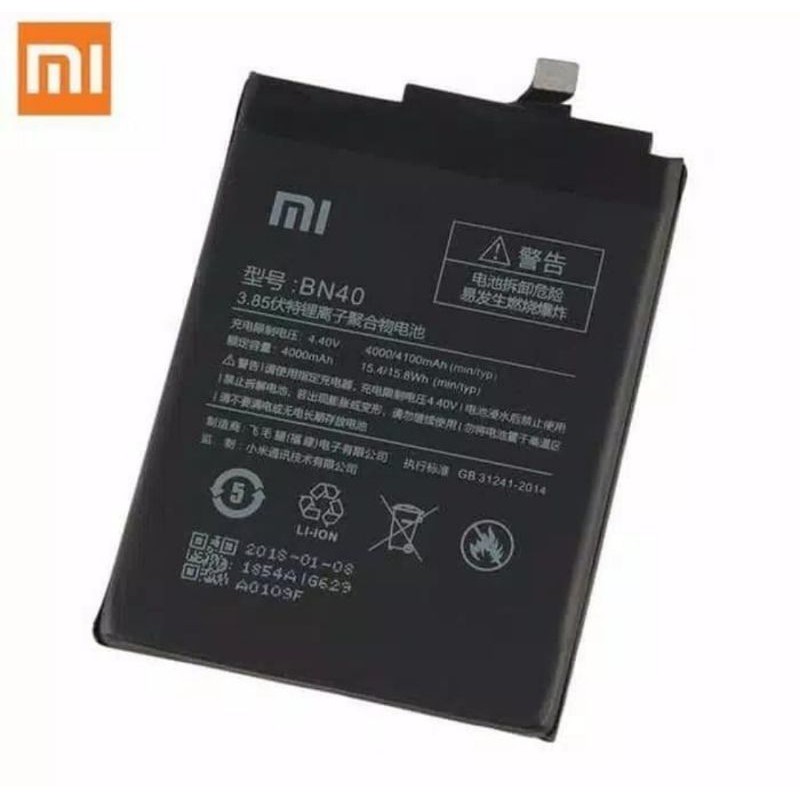 baterai batre xiaomi redmi 4 prem redmi 4 pro bn40 original