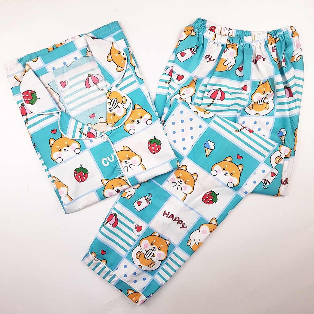 Baju Tidur Piyama Wanita Dewasa Setelan CP Motif Trendy-CPL CUTEHAMSTER TOSC
