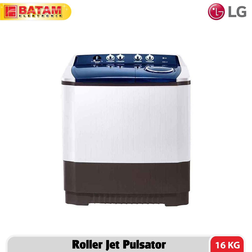 LG Mesin Cuci 2 tabung 16 Kg P1600