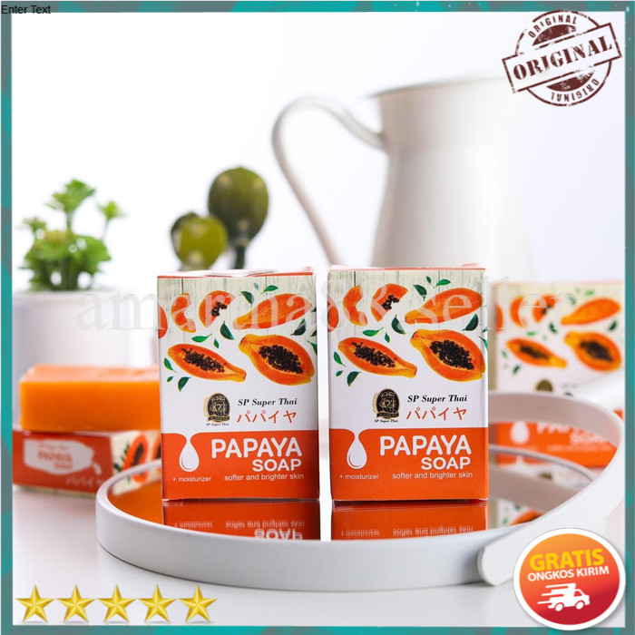 COD SP Super Thai Papaya Soap / Sabun SP Super Thailand Orange BPOM / Sabun Mandi / Sabun Muka Asli