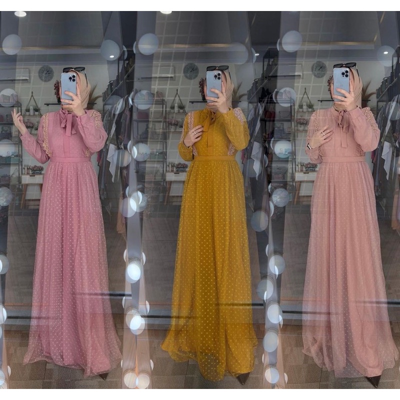 New pesta dress pinggang