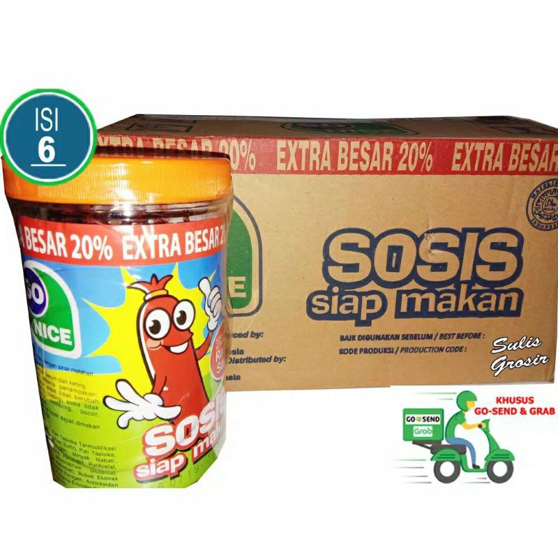 

Sosis So Nice karton isi 6 toples