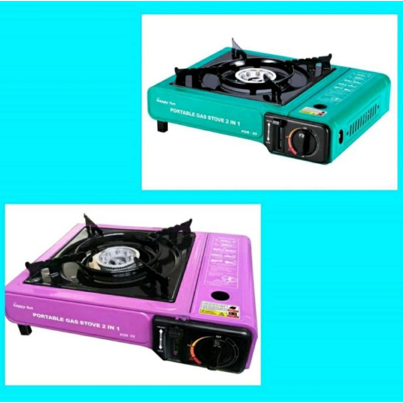 KOMPOR PORTABLE KOMPOR GAS PORTABLE HAPPY FUN KOMPOR PORTABLE 2 FUNGSI
