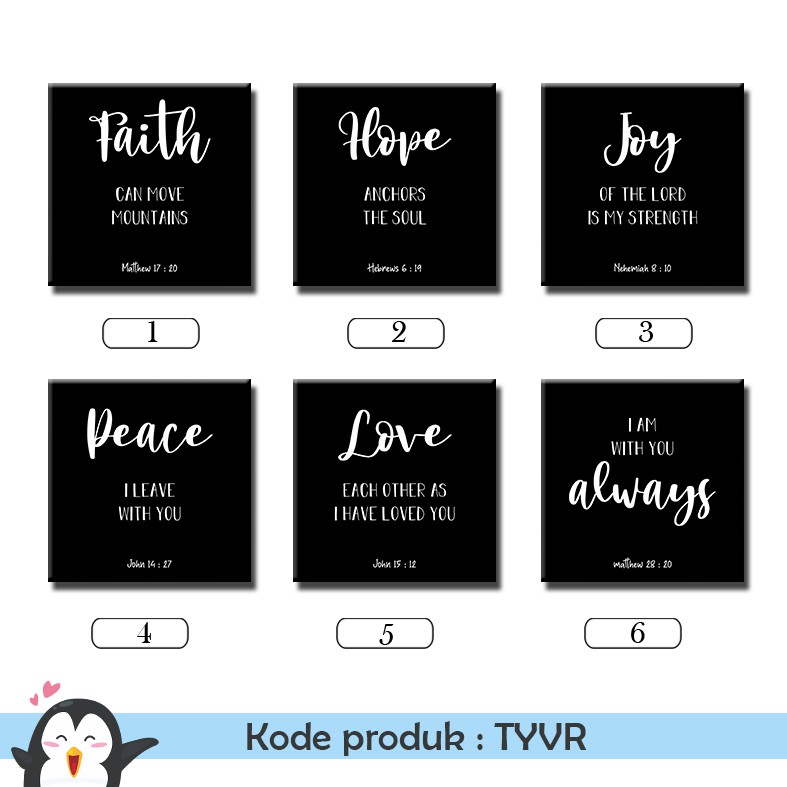 [DEKORASI] Ayat alkitab firman tuhan typograph pajangan DEKOR dinding rumah kayu murah kristen