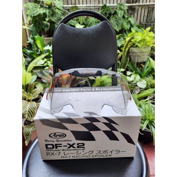 ORIGINAL SECOND ARAI DFX2 / GP Pad / Spoiler original Arai warna smoke