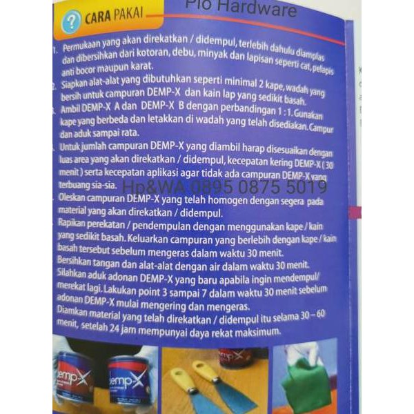 

Get and Buy♚ Lem Demp X 500 gram, Lem dua Komponen Terhitz