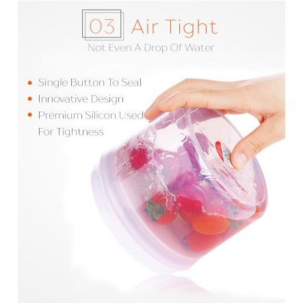 Adda Home - Ankou - Toples Bulat ( Tempat makanan / Tempat susu bubuk ) Air Tight 1500ml