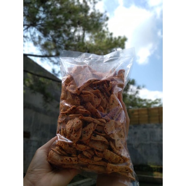 

keripik Basreng pedas daun jeruk 500 gram