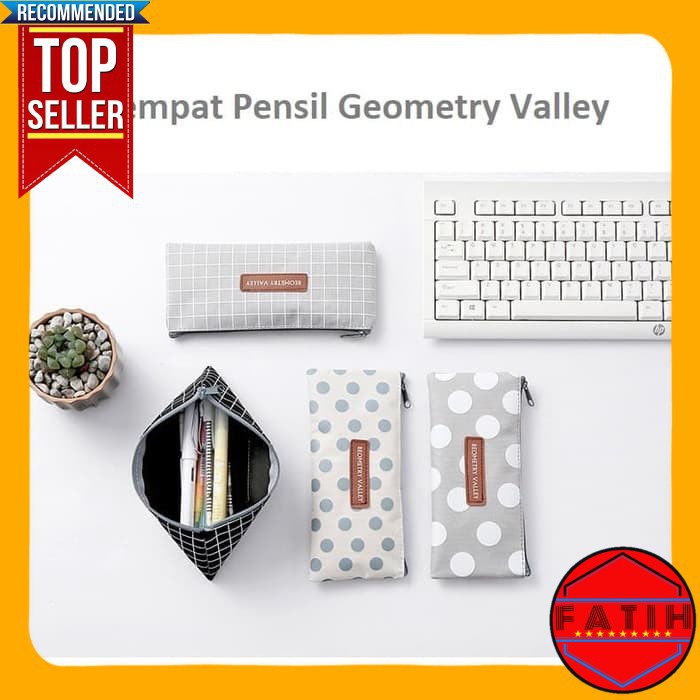 

Kotak Pencil Geometry Valley Pencil Case / Tempat Kosmetik Murah