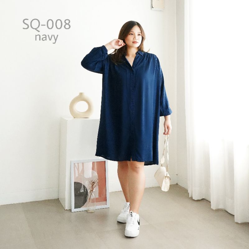 Wrinkle Dress SQ-008 dress wanita