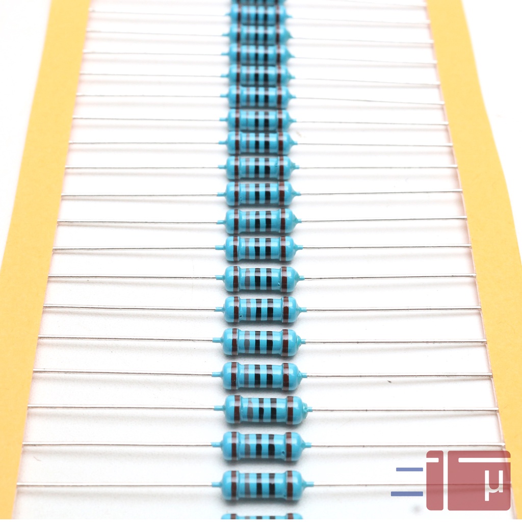 x10 Resistor 180R 180 Ohm 1/2W Metal Film 1% Taiwan Kaki Tembaga