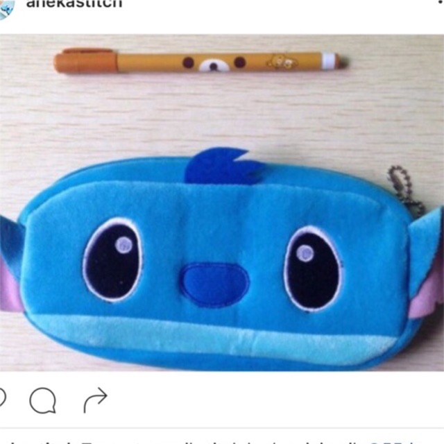 

Tempat pensil stitch kotak pensil unik