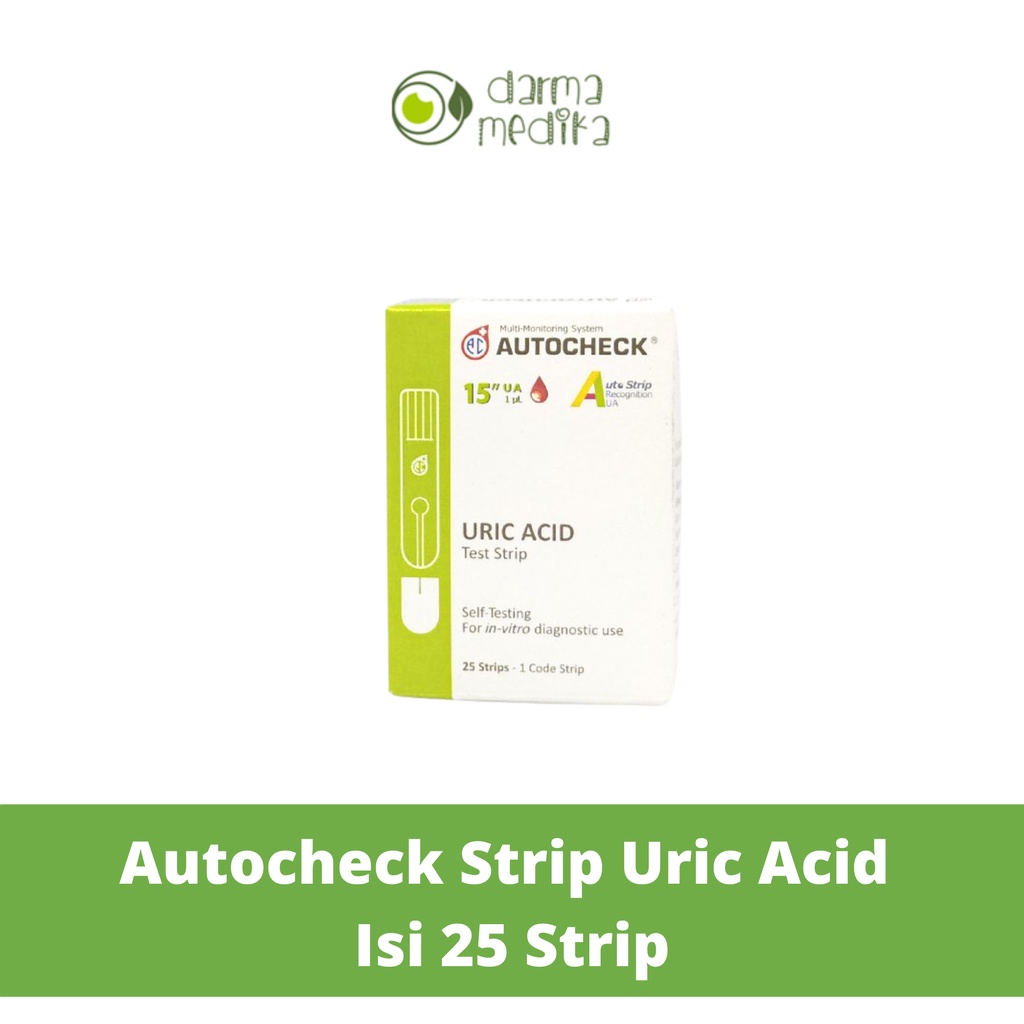 Autocheck Strip Asam Urat Auto Check Uric Acid isi 25 strip