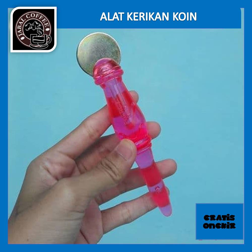 Alat Kerikan Koin Dan Totok 2in1 / Alat Kerik Badan / Kerokan Koin Gangang Warna / Kerikan Masuk Angin 031