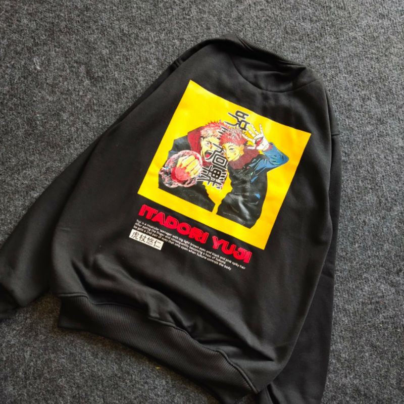 Sweater Crewneck Anime Jujutsu Kaisen Itadori Yuji/Sweater Crewneck Anime Terbaru/Tokyo Revengers