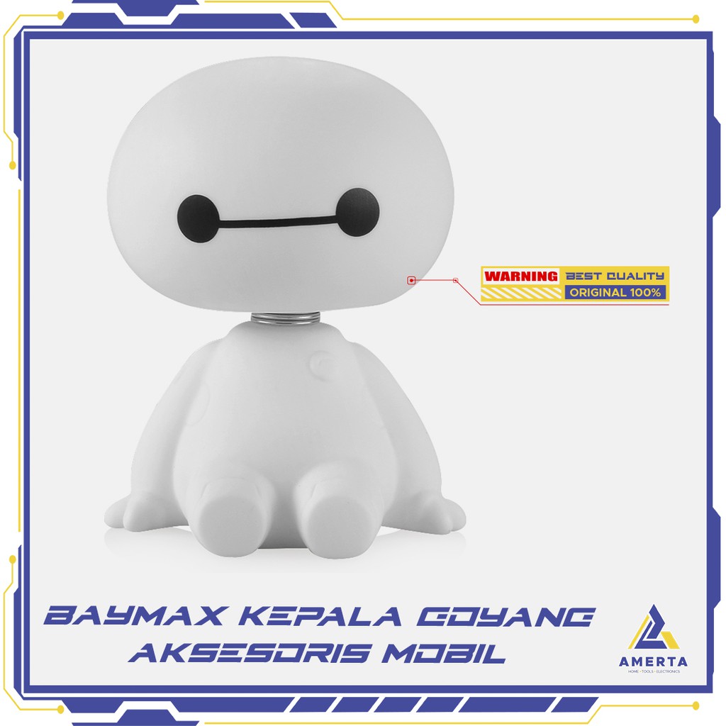 Baymax Shaking Head Ornament Aksesoris Mobil