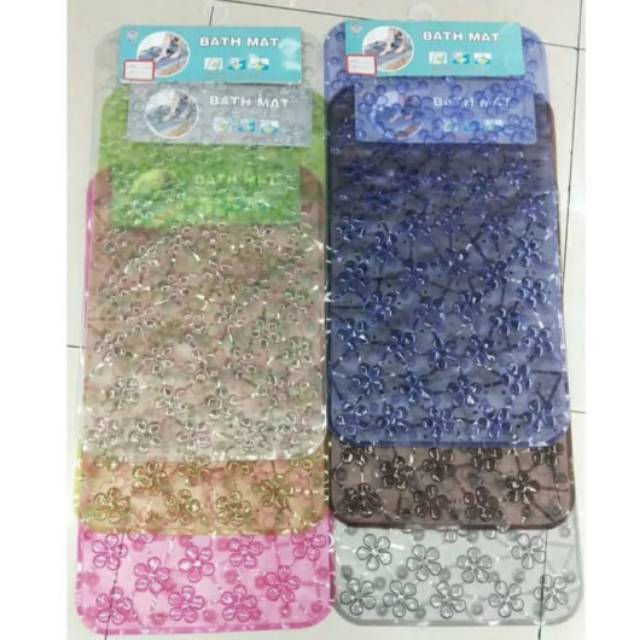 (SerbaSerbi)Alas Kaki Kamar Mandi Anti Bau / Keset Kaki Anti Bakteri Anti Slip Motif Bunga Terlaris