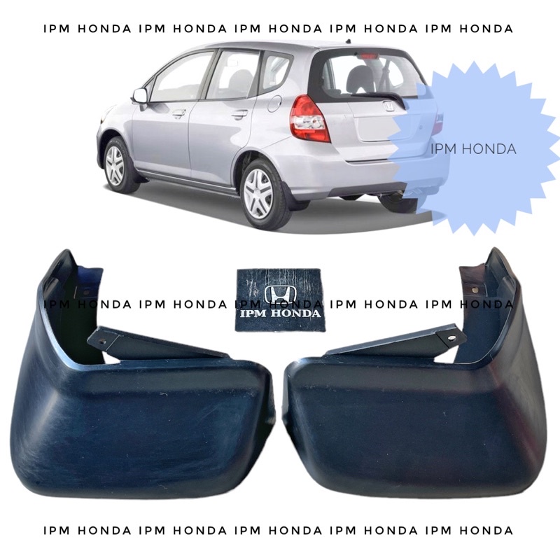 Mud Guard Karet Plastik Karpet Kepet Roda Penahan Lumpur Belakang Kanan Kiri Honda FIT GD1 Jazz GD3 2003-2005 IDSI VTEC