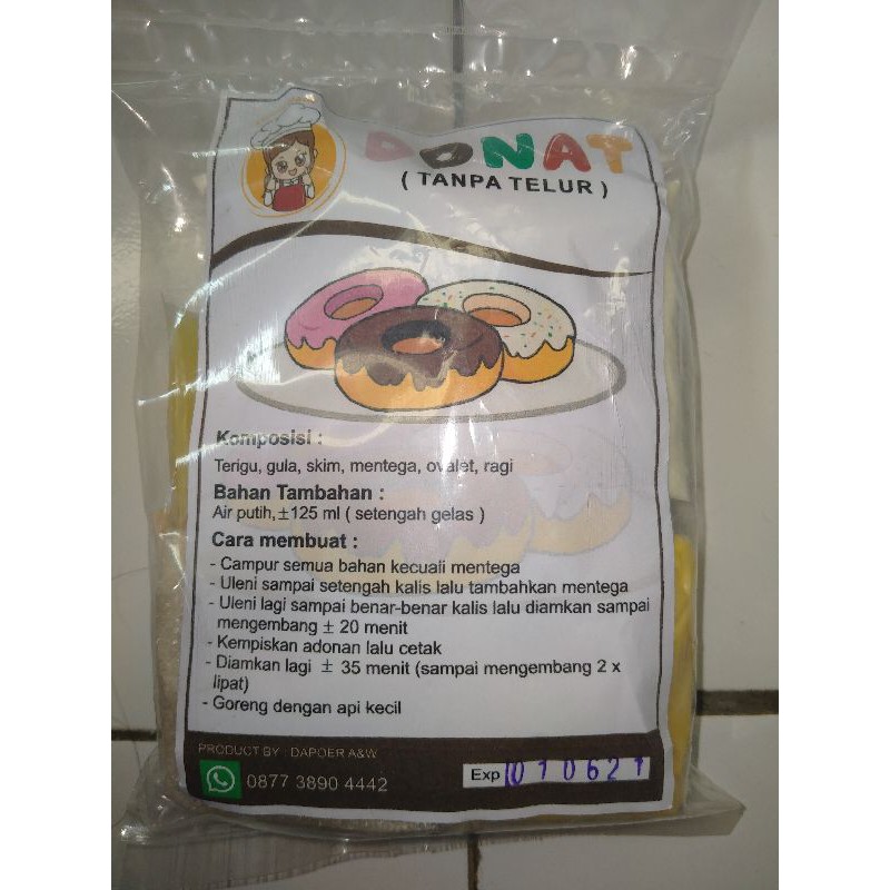 

DONAT PRAKTISS (tanpa telur)