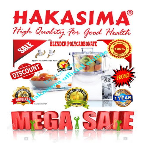 HAKASIMA AMAZING BLENDER POLYCARBONATE WHITE BLENDER SERBAGUNA