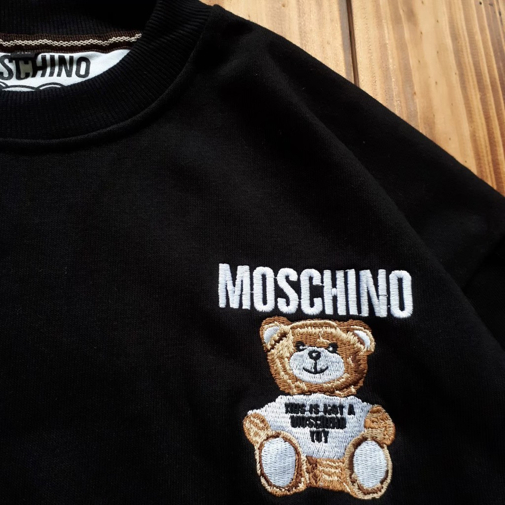 JAKET SWEATER CREWNECK HPNS MOSCHNO SMALL TEDDY BEAR UNISEX PREMIUM QUALITY