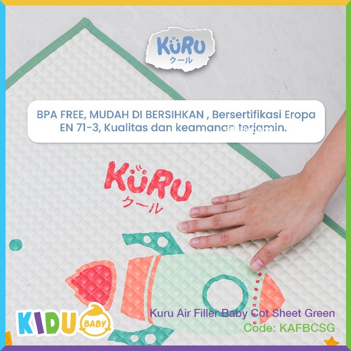 Kuru Air Filler Baby Cot Sheet Perlak Organic Alas Ompol Bayi dan Anak Kidu Baby