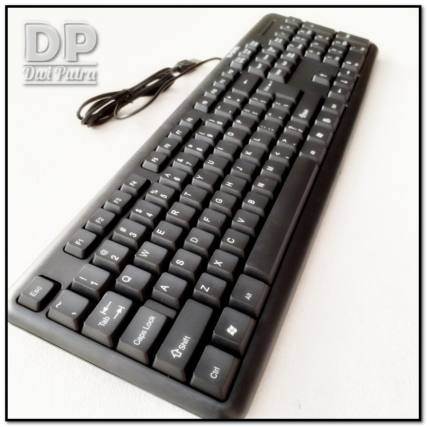 KEYBOARD R-ONE R1601 OFFICE // USB US LAYOUT KEYBORD KANTOR KANTORAN // R-1601 WATER SPILL HOLE